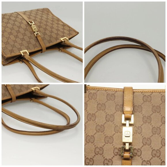 GUCCI GG Canvas Jackie Shoulder Bag Beige Gold 002 1073 3444 Auth 119187 - Picture 16 of 16